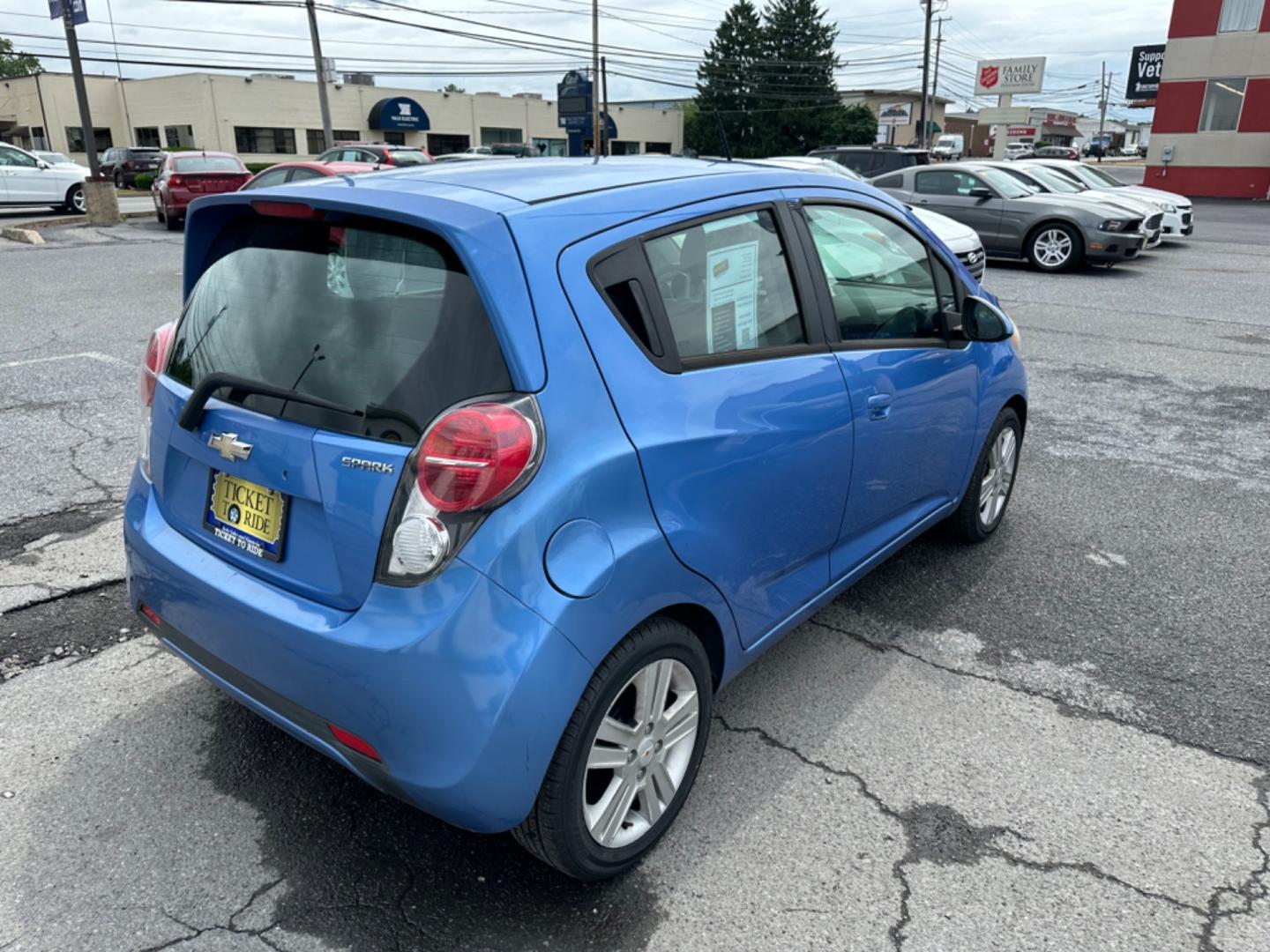 2015 BLUE Chevrolet Spark 1LT CVT (KL8CD6S92FC) with an 1.2L L4 16V DOHC engine, Continuously Variable Transmission transmission, located at 1254 Manheim Pike, Lancaster, PA, 17601, (717) 393-9133, 40.062870, -76.323273 - Photo#4